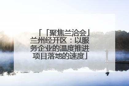 「聚焦兰洽会」兰州经开区：以服务企业的温度推进项目落地的速度