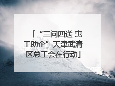 “三问四送 惠工助企”天津武清区总工会在行动