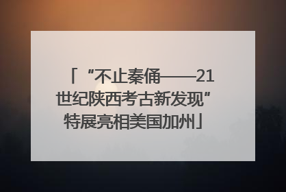 “不止秦俑——21世纪陕西考古新发现”特展亮相美国加州