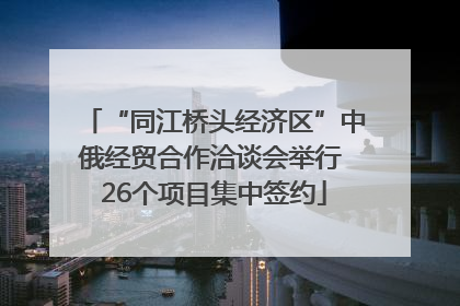 “同江桥头经济区”中俄经贸合作洽谈会举行 26个项目集中签约
