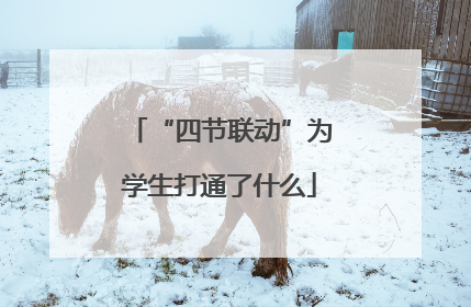“四节联动”为学生打通了什么