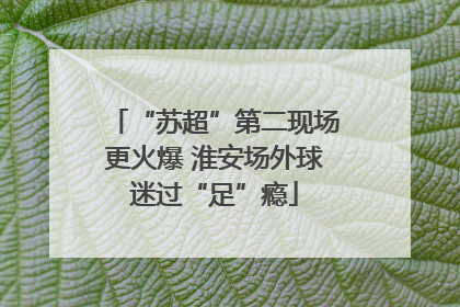 “苏超”第二现场更火爆 淮安场外球迷过“足”瘾