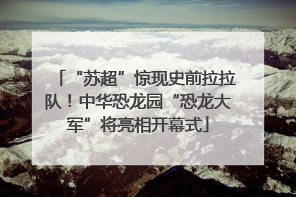 “苏超”惊现史前拉拉队！中华恐龙园“恐龙大军”将亮相开幕式