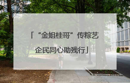 “金姐桂哥”传粽艺 企民同心助残行