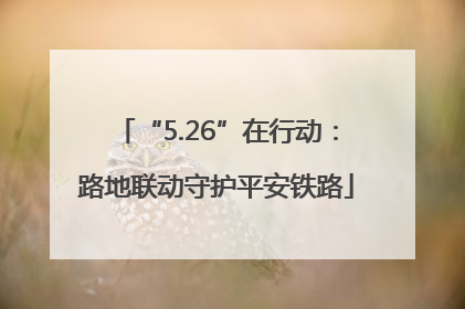 “5.26”在行动：路地联动守护平安铁路
