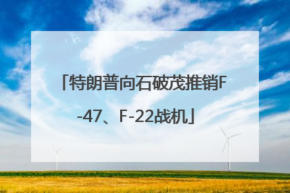 特朗普向石破茂推销F-47、F-22战机