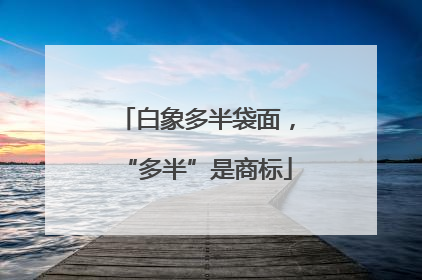 白象多半袋面，“多半”是商标