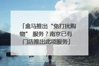 盒马推出“免打扰购物” 服务？南京已有门店推出此项服务