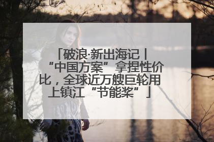 破浪·新出海记丨 “中国方案”拿捏性价比，全球近万艘巨轮用上镇江“节能桨”
