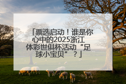 票选启动！谁是你心中的2025浙江体彩世俱杯活动“足球小宝贝”？