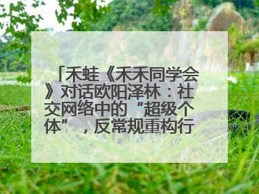 禾蛙《禾禾同学会》对话欧阳泽林：社交网络中的“超级个体”，反常规重构行业生态！