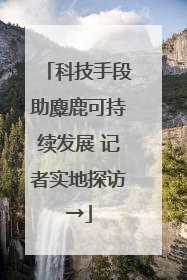 科技手段助麋鹿可持续发展 记者实地探访→