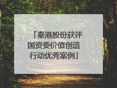 秦港股份获评国资委价值创造行动优秀案例