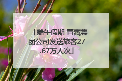 端午假期 青藏集团公司发送旅客27.67万人次
