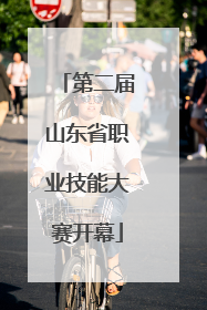 第二届山东省职业技能大赛开幕