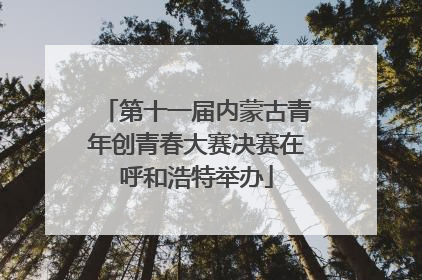 第十一届内蒙古青年创青春大赛决赛在呼和浩特举办