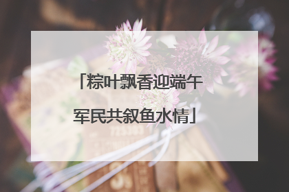 粽叶飘香迎端午 军民共叙鱼水情