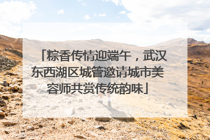 粽香传情迎端午，武汉东西湖区城管邀请城市美容师共赏传统韵味