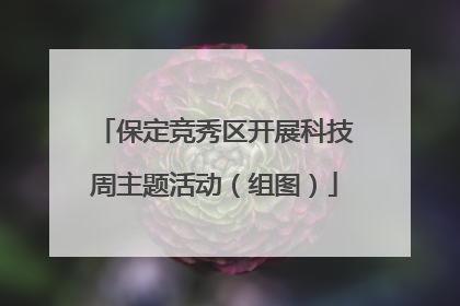 保定竞秀区开展科技周主题活动（组图）