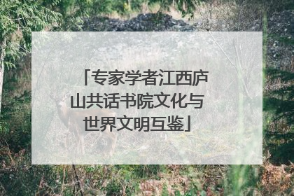 专家学者江西庐山共话书院文化与世界文明互鉴