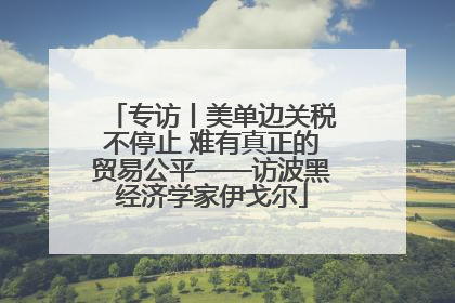 专访丨美单边关税不停止 难有真正的贸易公平——访波黑经济学家伊戈尔