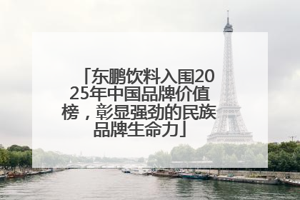 东鹏饮料入围2025年中国品牌价值榜，彰显强劲的民族品牌生命力