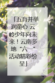五育并举润童心 云岭少年向未来！云南多地“六一”活动精彩纷呈