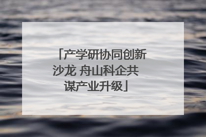 产学研协同创新沙龙 舟山科企共谋产业升级