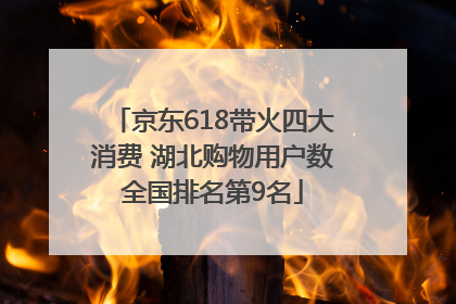 京东618带火四大消费 湖北购物用户数全国排名第9名