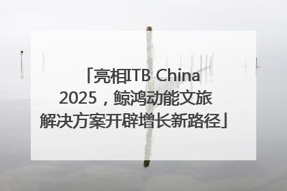 亮相ITB China 2025，鲸鸿动能文旅解决方案开辟增长新路径