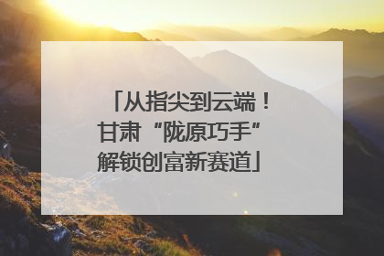 从指尖到云端！甘肃“陇原巧手”解锁创富新赛道