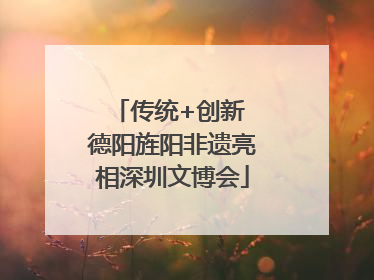 传统+创新 德阳旌阳非遗亮相深圳文博会
