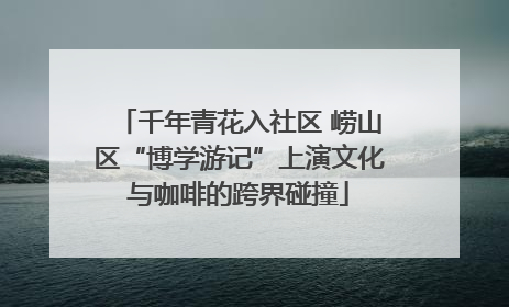 千年青花入社区 崂山区“博学游记”上演文化与咖啡的跨界碰撞
