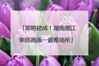即将建成！湖南湘江新区再添一避难场所