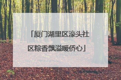 厦门湖里区濠头社区粽香飘溢暖侨心