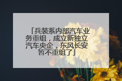 兵装系内部汽车业务重组，成立新独立汽车央企，东风长安暂不重组了