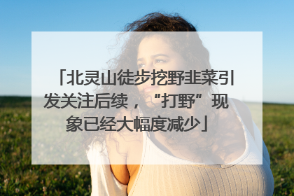 北灵山徒步挖野韭菜引发关注后续，“打野”现象已经大幅度减少