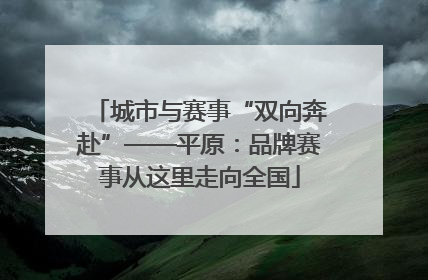 城市与赛事“双向奔赴”——平原：品牌赛事从这里走向全国
