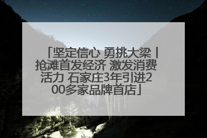 坚定信心 勇挑大梁丨抢滩首发经济 激发消费活力 石家庄3年引进200多家品牌首店