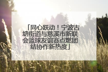 同心跃动！宁波古塘街道与慈溪市新联会篮球友谊赛点燃团结协作新热度