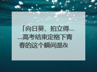向日葵、拍立得……高考结束定格下青春的这个瞬间是& 8594;｜2025四川高考