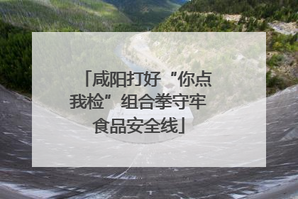 咸阳打好“你点我检”组合拳守牢食品安全线