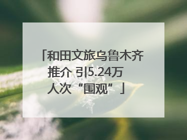和田文旅乌鲁木齐推介 引5.24万人次“围观”