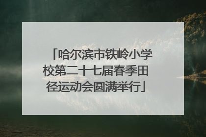 哈尔滨市铁岭小学校第二十七届春季田径运动会圆满举行