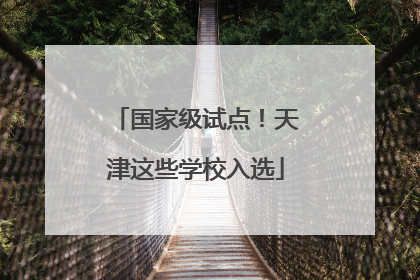 国家级试点！天津这些学校入选