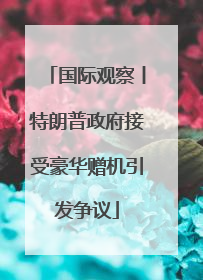 国际观察丨特朗普政府接受豪华赠机引发争议