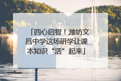四心启智！潍坊文昌中学这场研学让课本知识“活”起来