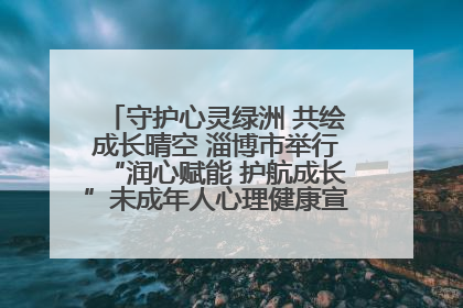 守护心灵绿洲 共绘成长晴空 淄博市举行“润心赋能 护航成长”未成年人心理健康宣传教育主题活动