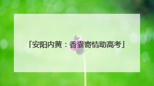 安阳内黄：香囊寄情助高考
