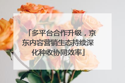 多平台合作升级，京东内容营销生态持续深化种收协同效率